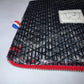 Pochette noire et rouge - 100% voile